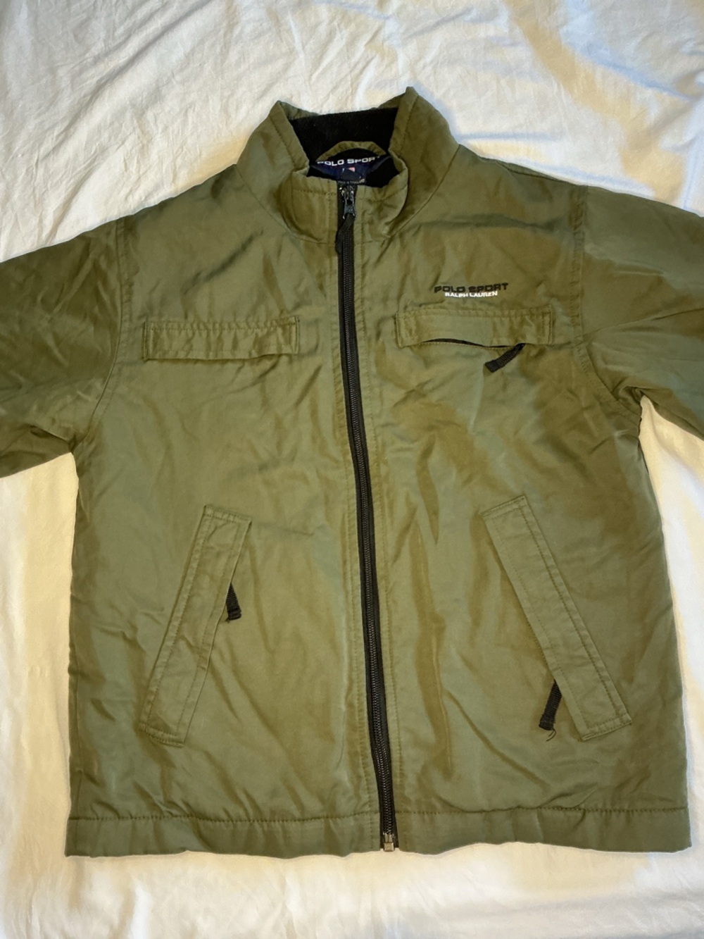 Polo by Ralph Lauren Olive Green Zip-Front Jacket